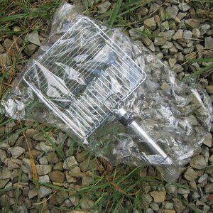 Stainless Steel Litter Scoop with Hook, Off-Gassed, New